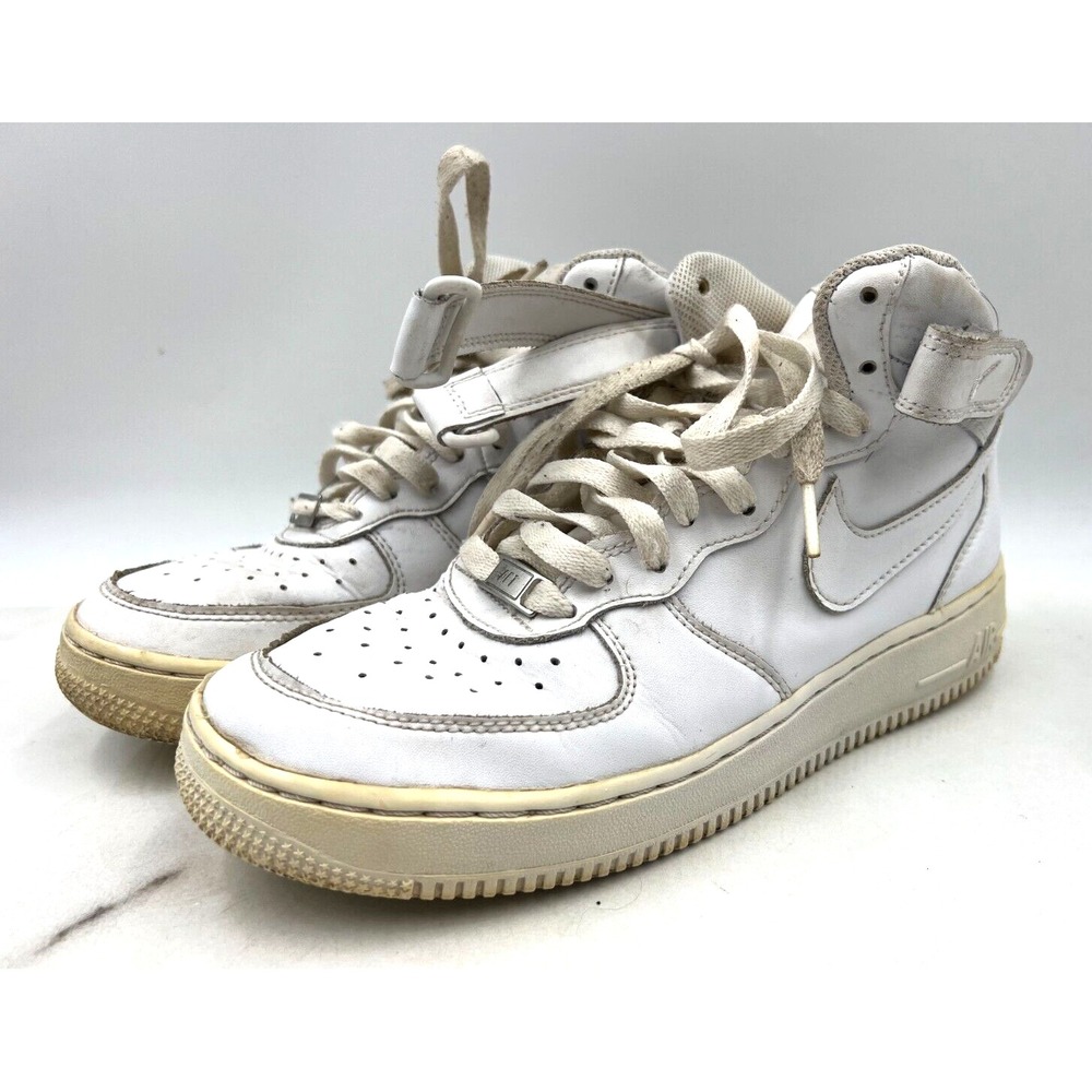 Nike Shoes Women's 8.5 (6.5Y) Air Force 1 White Mid 06 High Top Leather Sneakers